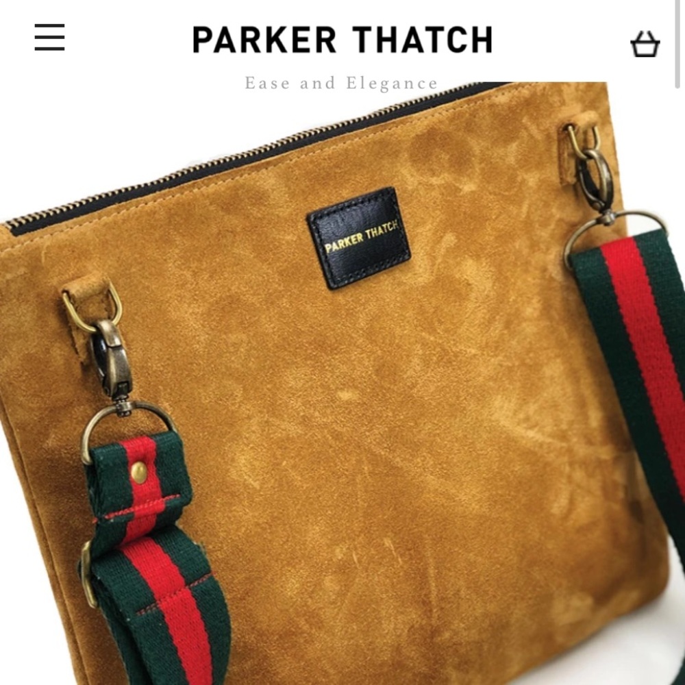 Stunning suede crossbody/ clutch